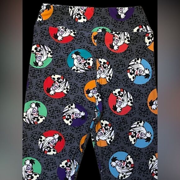 Lularoe tween LEGGINGS • DISNEY’S CRUELLA DeVIL • ADULT 00-0 & JUNIORS 8-16 •EUC - Picture 3 of 14